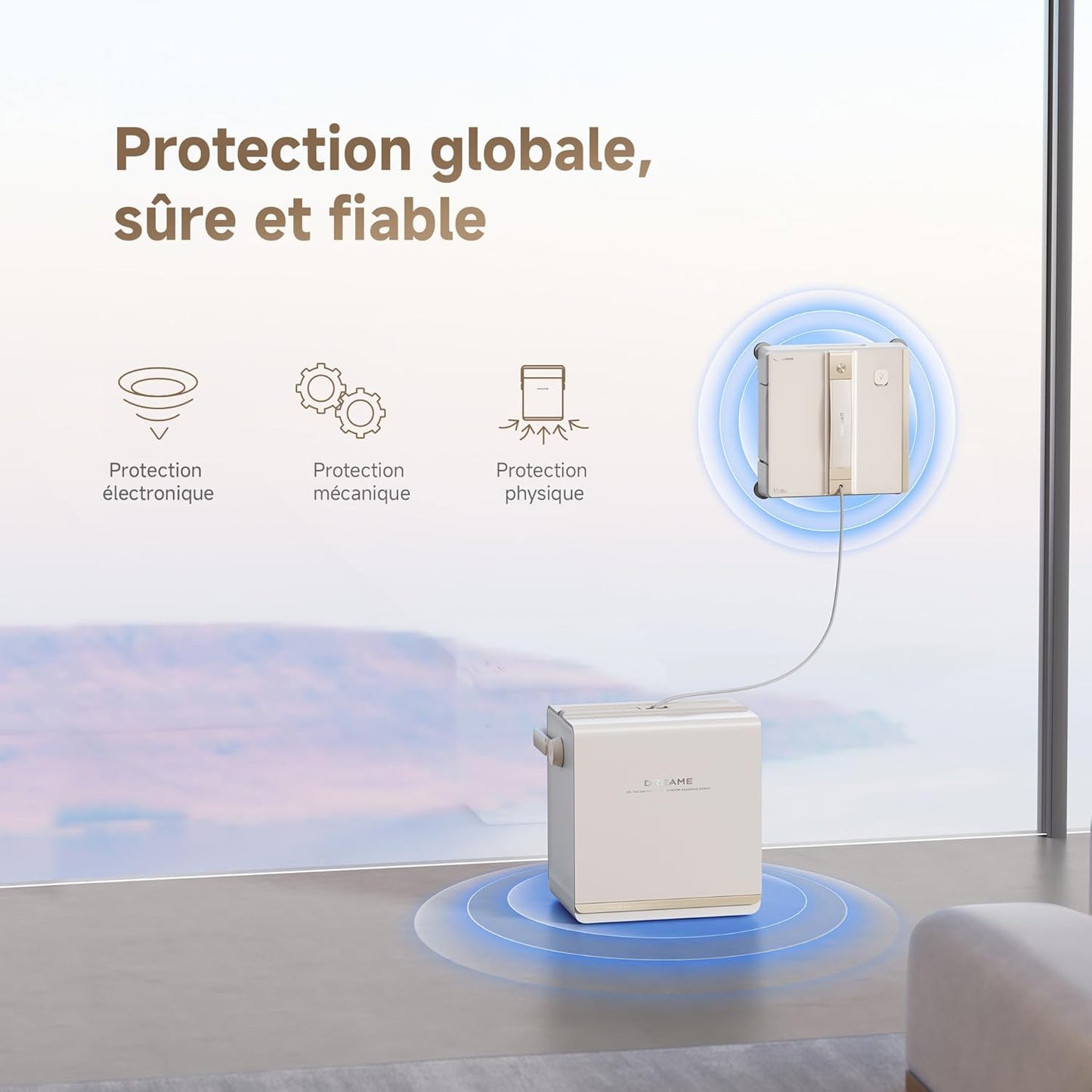 Robot laveur de vitres Dreame C1 Station