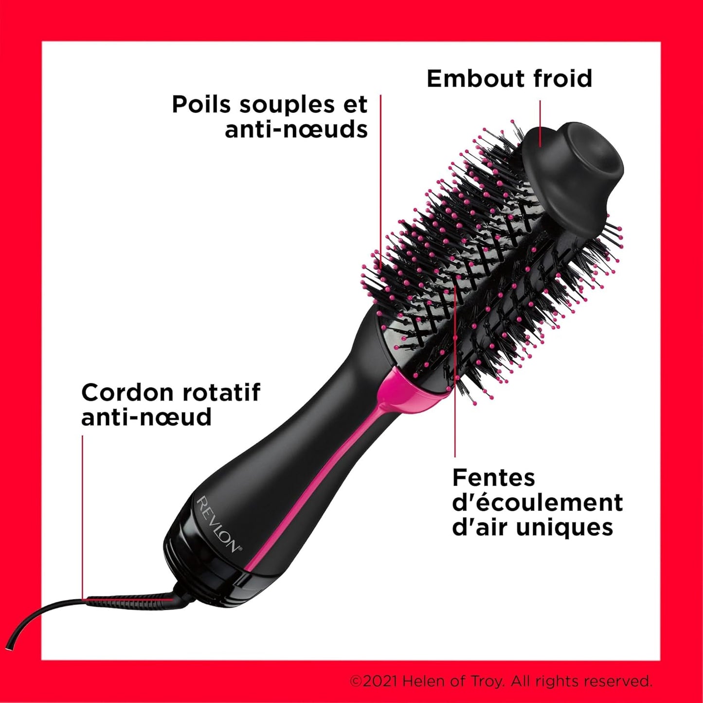 Brosse coiffante Revlon Sèche-cheveux volumisant Salon one-step
