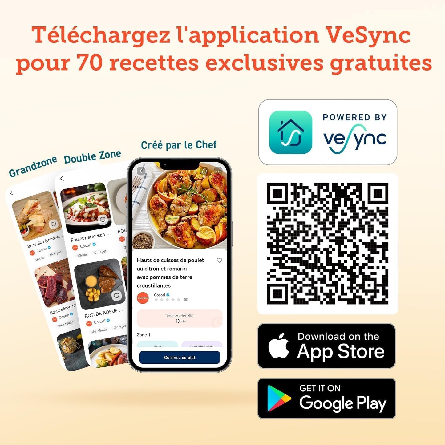مقلاة هوائية COSORI Twinfry سعة 10 لترات