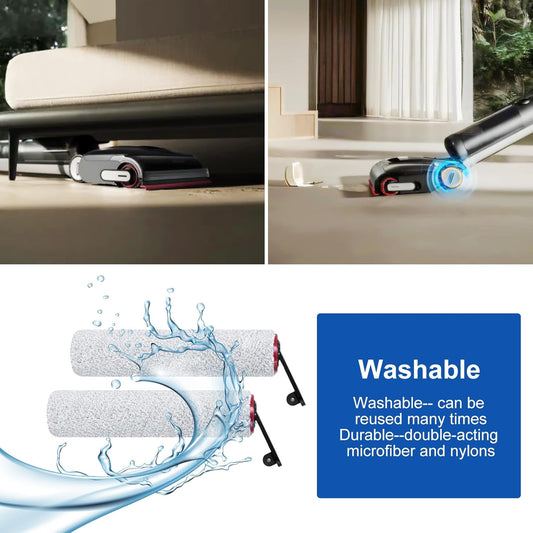 Kit d’accessoires pour Dreame H15 Pro / Mova M10 – 2 rouleaux de brosse + 2 filtres HEPA + 1 brosse de nettoyage