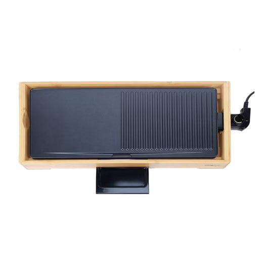 Plancha électrique Bambou COSYLIFE 67 x 30 cm, 2200 W