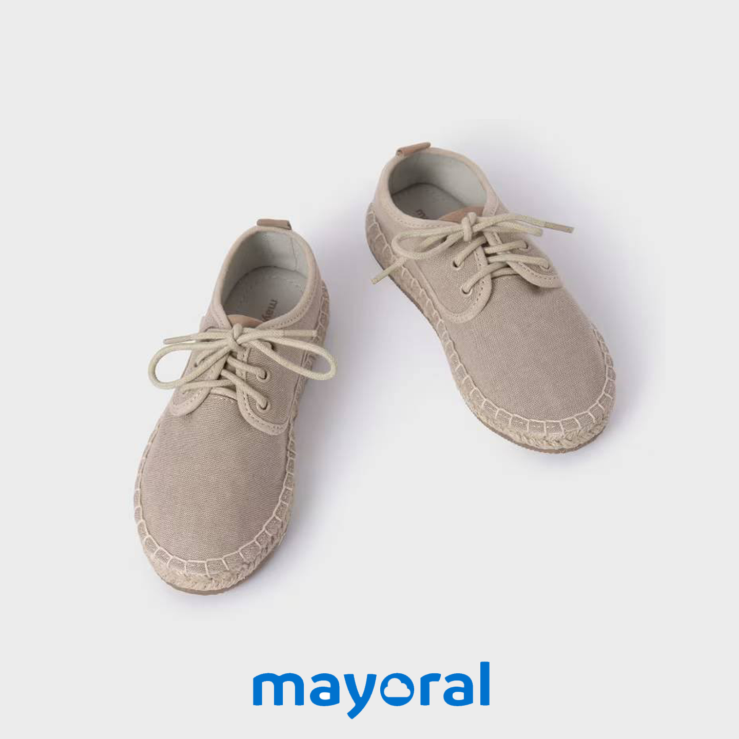 Espadrilles MAYORAL à lacets garçon beige