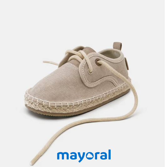 Espadrilles MAYORAL à lacets garçon beige
