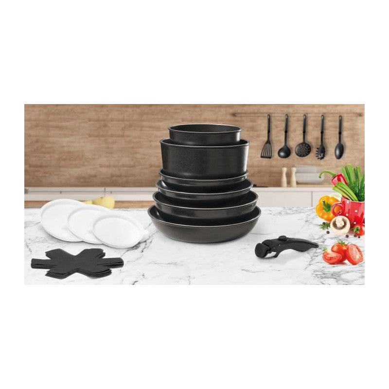 Batterie de cuisine Arthur Martin 20 pièces, Noir