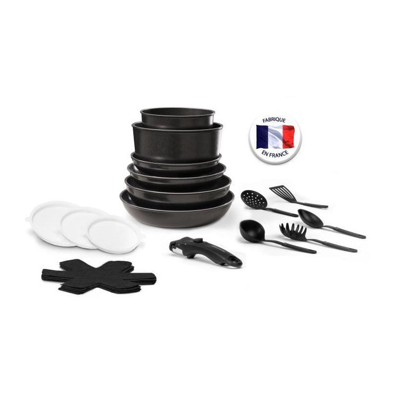 Batterie de cuisine Arthur Martin 20 pièces, Noir