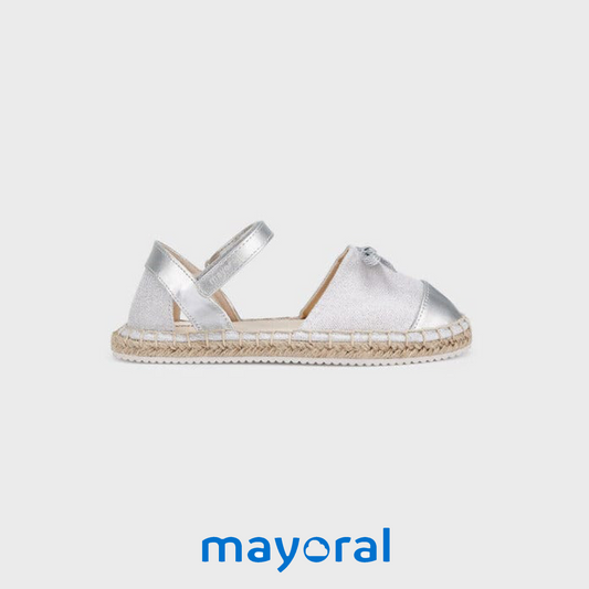 Espadrilles MAYORAL pour fille argentée