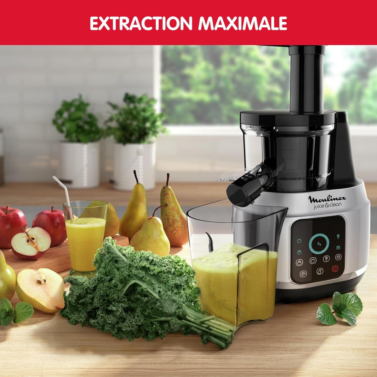 MOULINEX ZU420E10 Extracteur de jus juice et clean
Technologie Easy Clean - Écran tactile intuitif