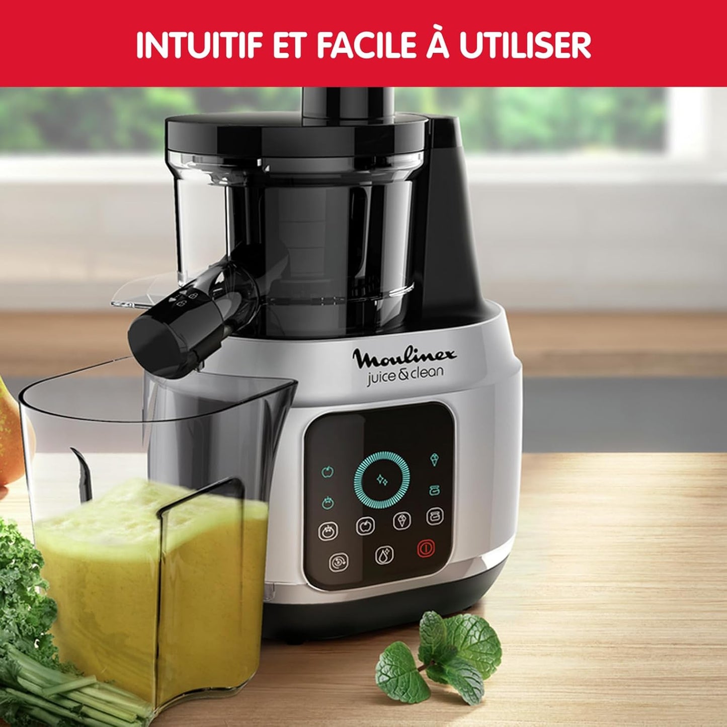 MOULINEX ZU420E10 Extracteur de jus juice et clean
Technologie Easy Clean - Écran tactile intuitif