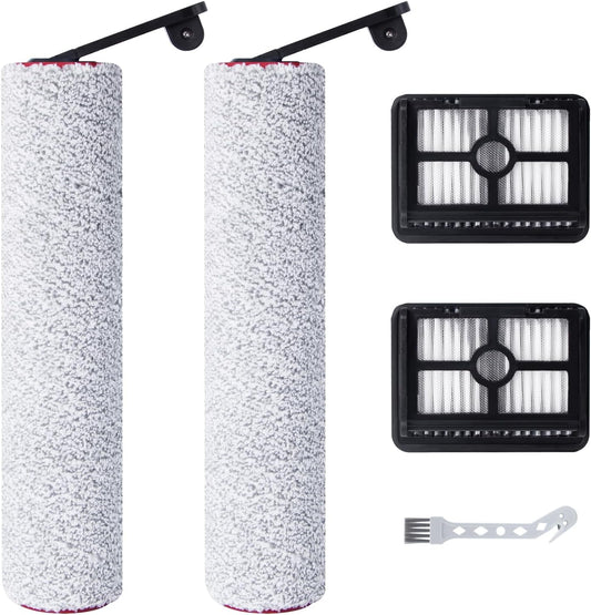 Kit d’accessoires pour Dreame H12 Pro / H12 Dual – 2 rouleaux de brosse + 2 filtres HEPA + 1 brosse de nettoyage