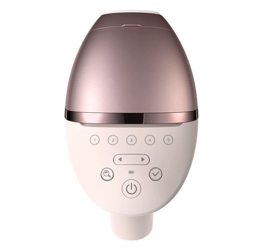 Philips Lumea Epilateur à lumiere pulsee Serie 8000 - Epilateur avec technologie SenseIQ, 2 embouts pour le corps et le visage, utilisation filaire (modèle BRI944/00)