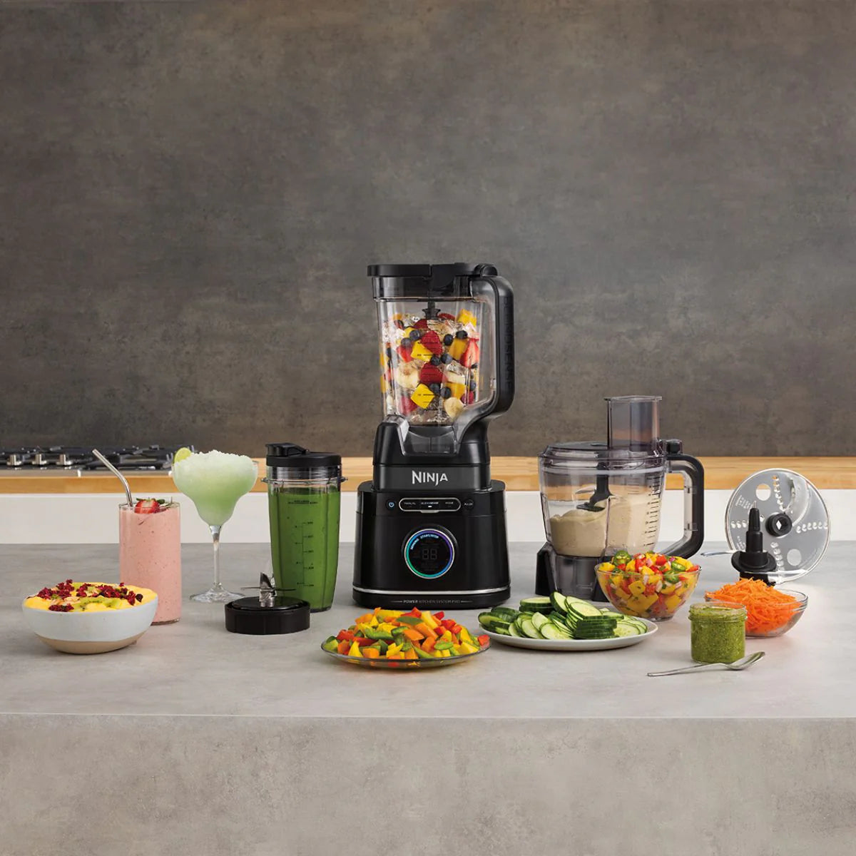 Ninja Detect Power Blender & Processor Pro – TB401UK , Mixeur et robot culinaire intelligent 3-en-1