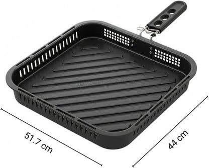 G3 Ferrari G10225 Krispy Four à pizza et Friteuse à air multifonction, 2100 W, 13 litres, Technologie HOBLO, Écran Tactile avec 18 Programmes, Jusqu’à 380 °C, Accessoires inclus, Noir.