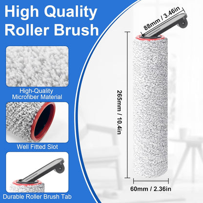 Kit de rechange pour Dreame H14 / H14 Pro / H14 Dual / H14 AE – 2 rouleaux de brosse + 2 filtres HEPA + 1 brosse de nettoyage