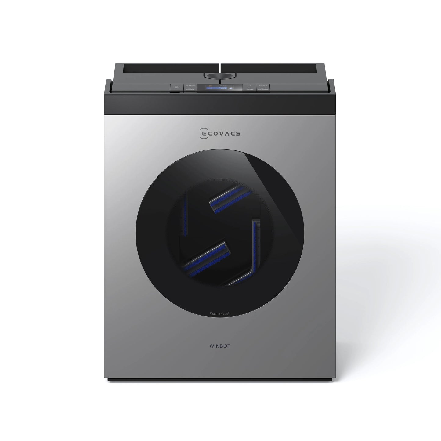 ECOVACS WINBOT W3 OMNI Robot Nettoyeur de Vitres avec Station, Lavage Automatique des Tampons, Nettoyage Intelligent Jusqu’aux Bords, Pulvérisation à 3 Jets, Contrôle via Application