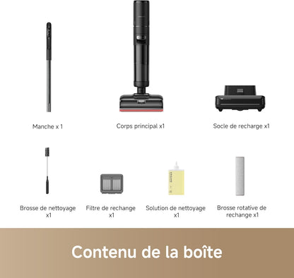 dreame H15 Pro FoamWash Aspirateur Laveur, Nettoyage Ciblé, Solution à Rapport Intelligent