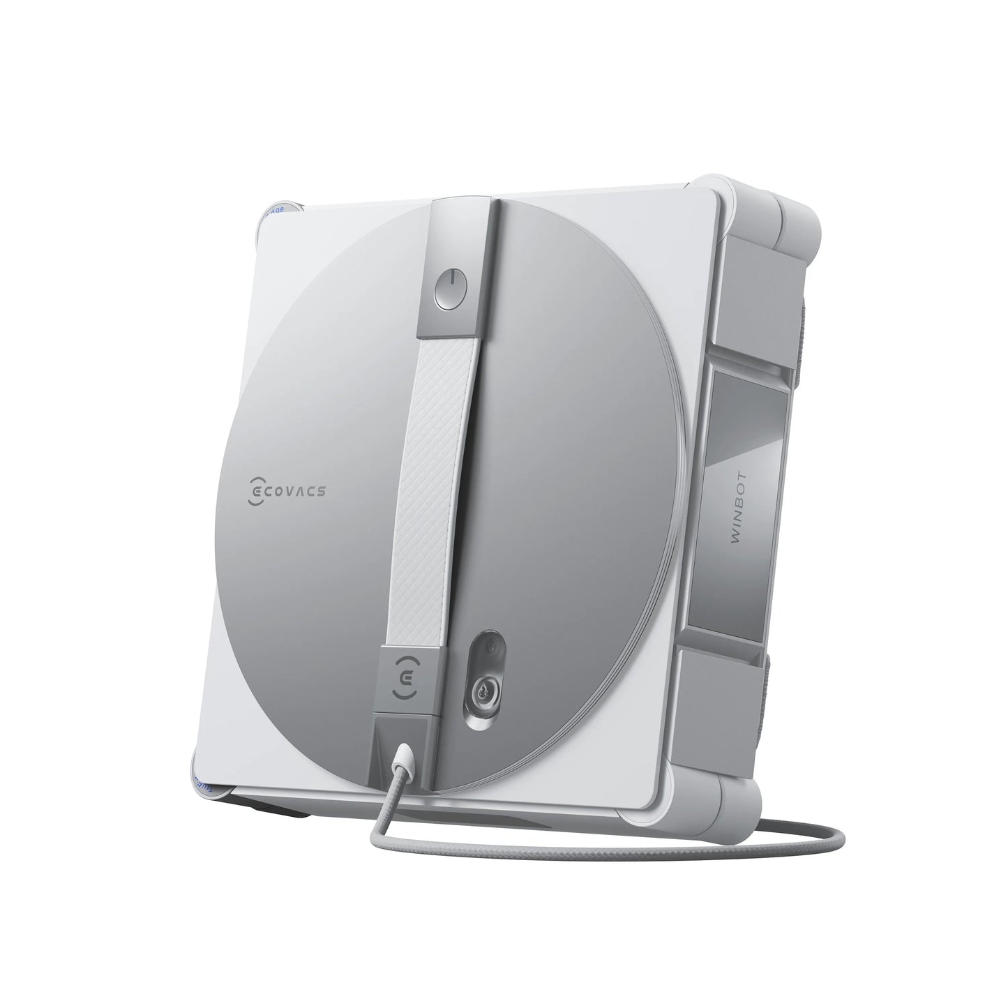ECOVACS WINBOT W3 OMNI Robot Nettoyeur de Vitres avec Station, Lavage Automatique des Tampons, Nettoyage Intelligent Jusqu’aux Bords, Pulvérisation à 3 Jets, Contrôle via Application