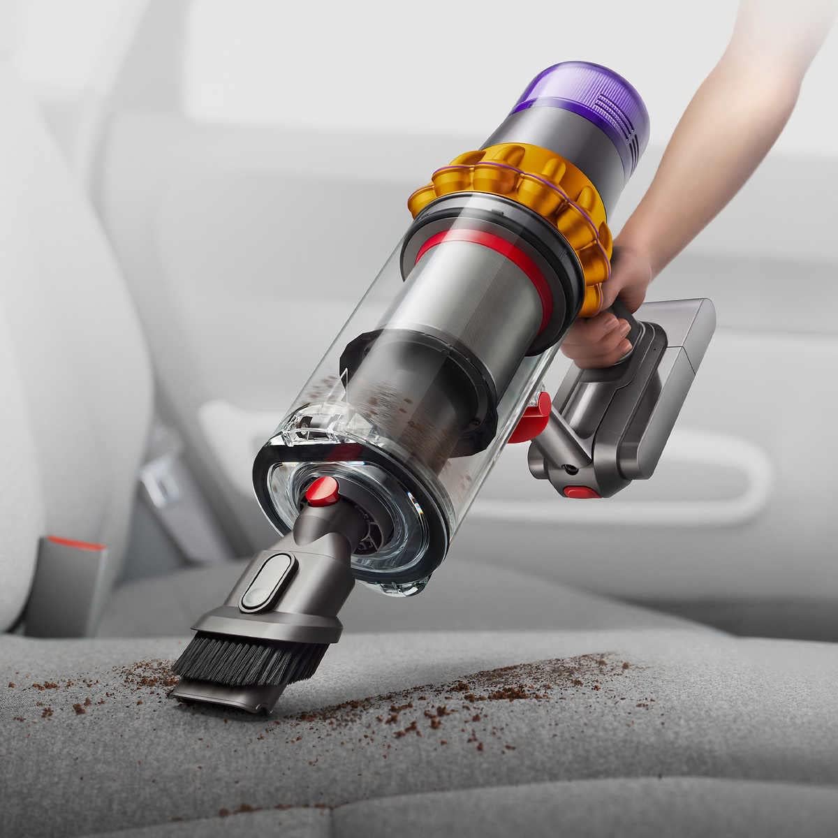 مكنسة دايسون V15 Detect Total Clean Extra اللاسلكية، إصدار خاص مع 10 ملحقات