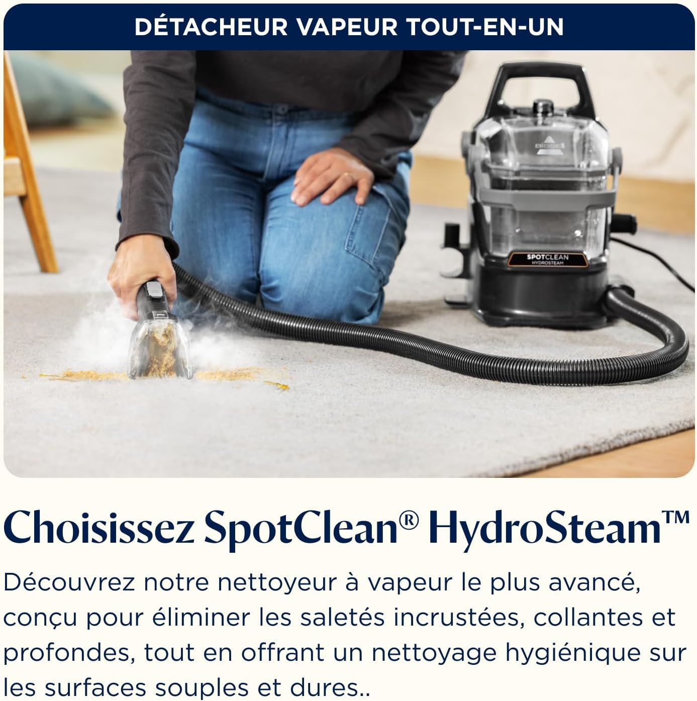 Nettoyeur vapeur BISSELL SpotClean HydroSteam.