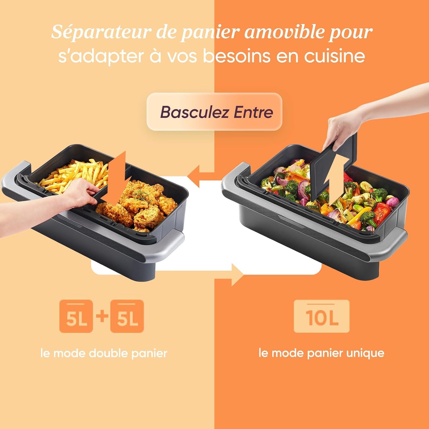 مقلاة هوائية COSORI Twinfry سعة 10 لترات