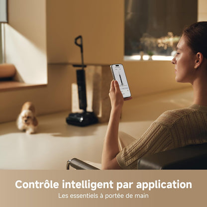 dreame H15 Pro FoamWash Aspirateur Laveur, Nettoyage Ciblé, Solution à Rapport Intelligent