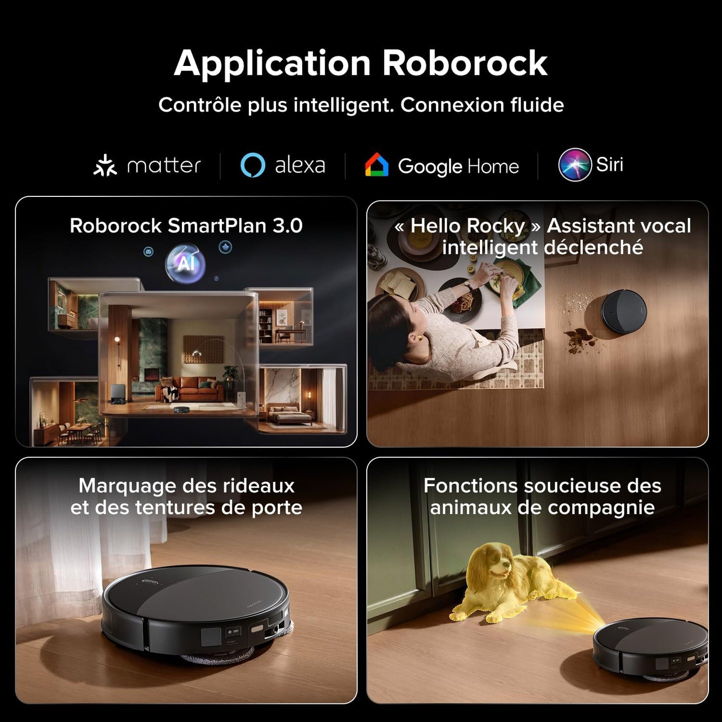Roborock Saros 20 Robot Aspirateur Laveur Ultra-Premium 36 000 Pa