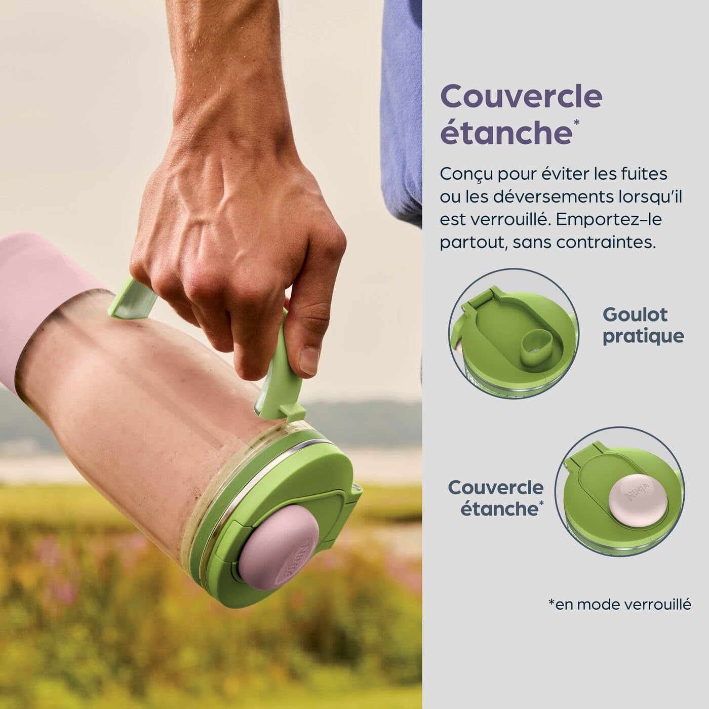 Ninja BlendBoss Blender avec mug portatif.