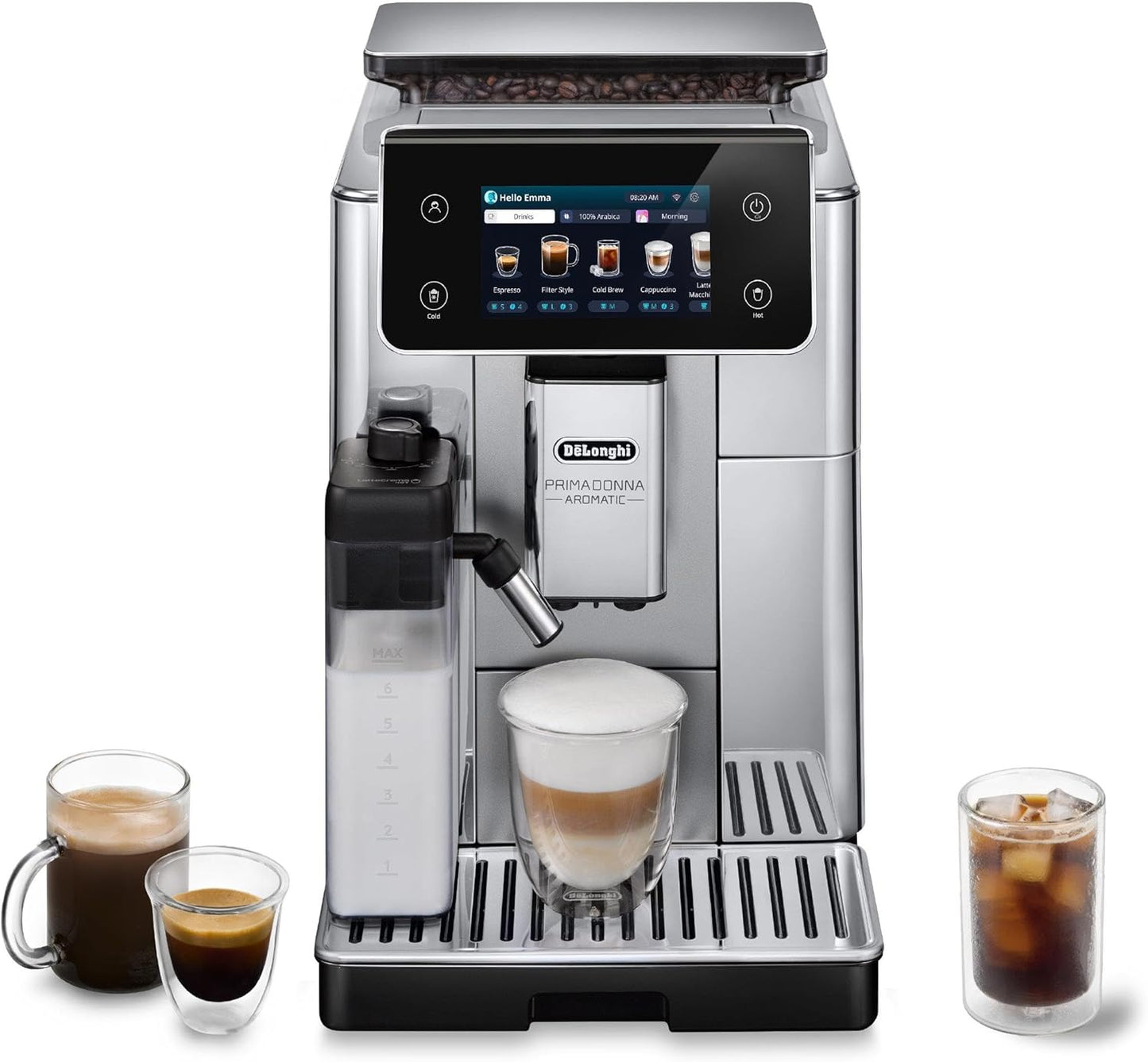 De’Longhi PrimaDonna Aromatic ECAM 630.75.TSM – Expresso broyeur automatique