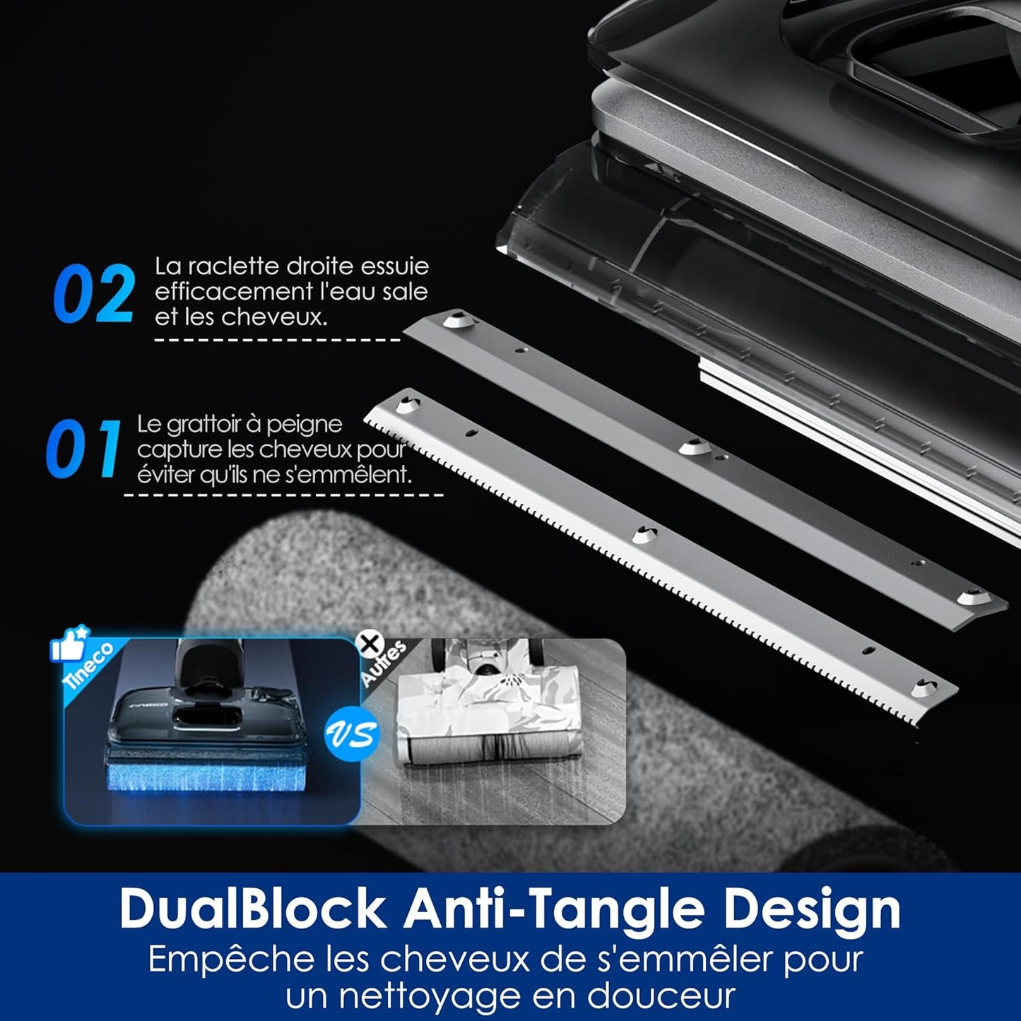 Tineco Floor One Switch S7 Stretch – Aspirateur laveur sans fil 5-en-1