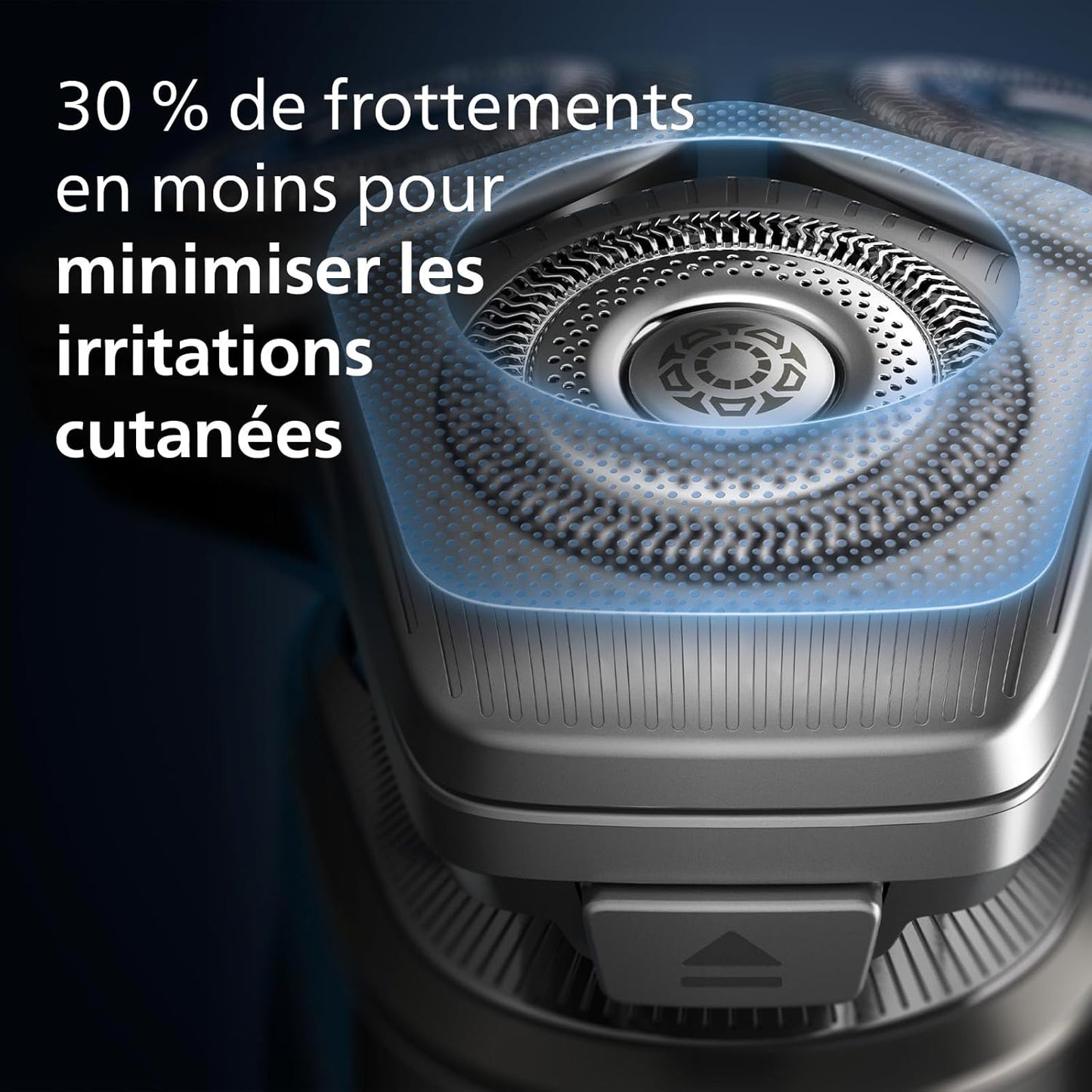 Rasoir Philips Series 8000 - rasoir électrique Wet & Dry avec technologie SkinIQ, 1 tondeuse rétractable, socle de charge, capot de protection, et brossette de nettoyage (modèle S8697/23)