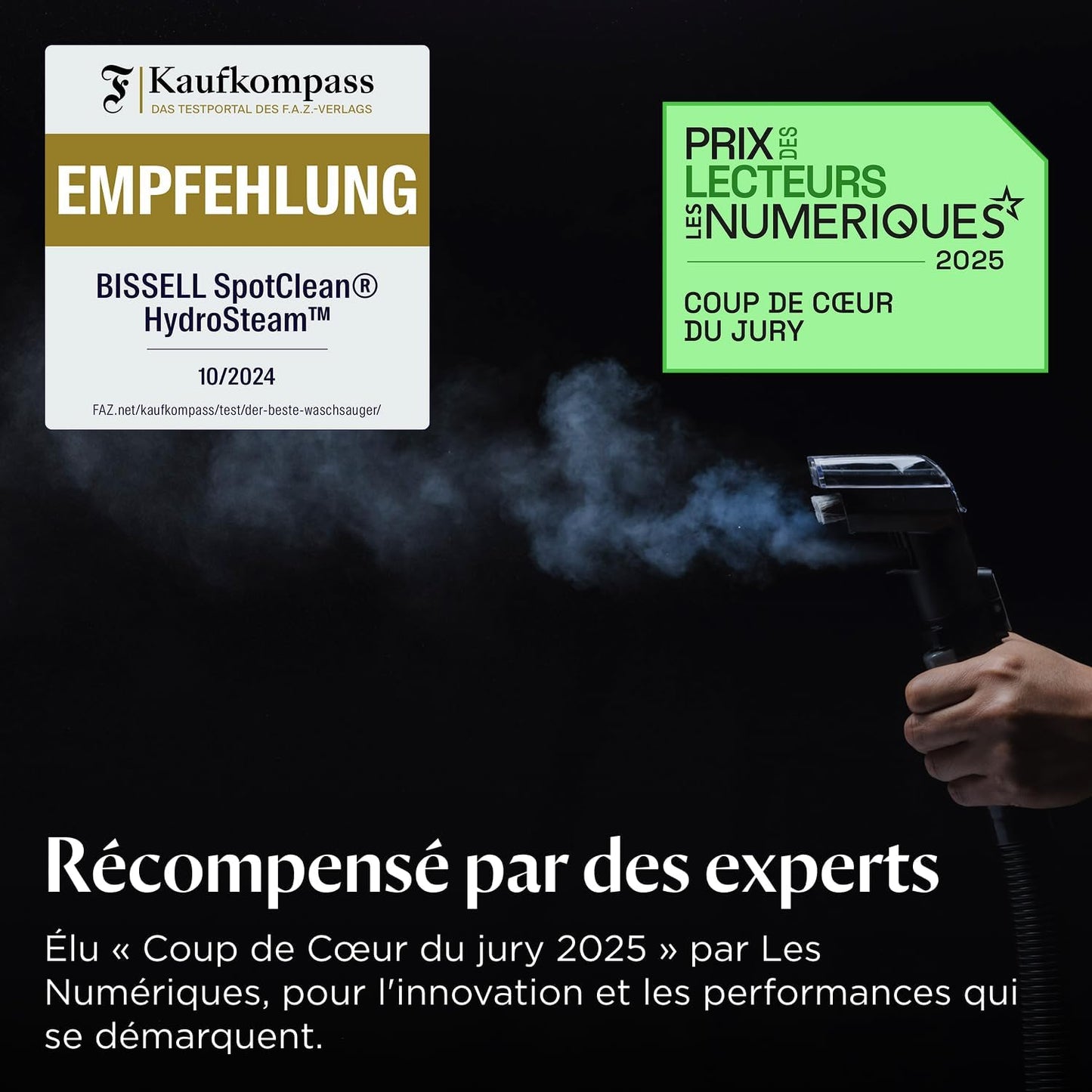 Nettoyeur vapeur BISSELL SpotClean HydroSteam.