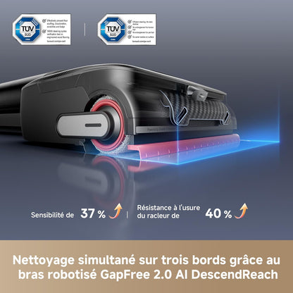 dreame H15 Pro FoamWash Aspirateur Laveur, Nettoyage Ciblé, Solution à Rapport Intelligent