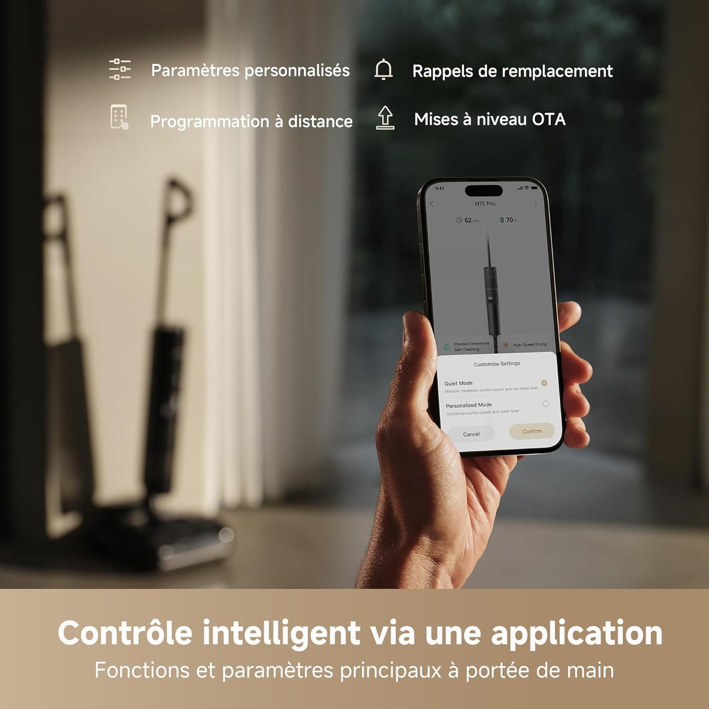 Dreame H15 Pro – Aspirateur laveur intelligent nouvelle génération