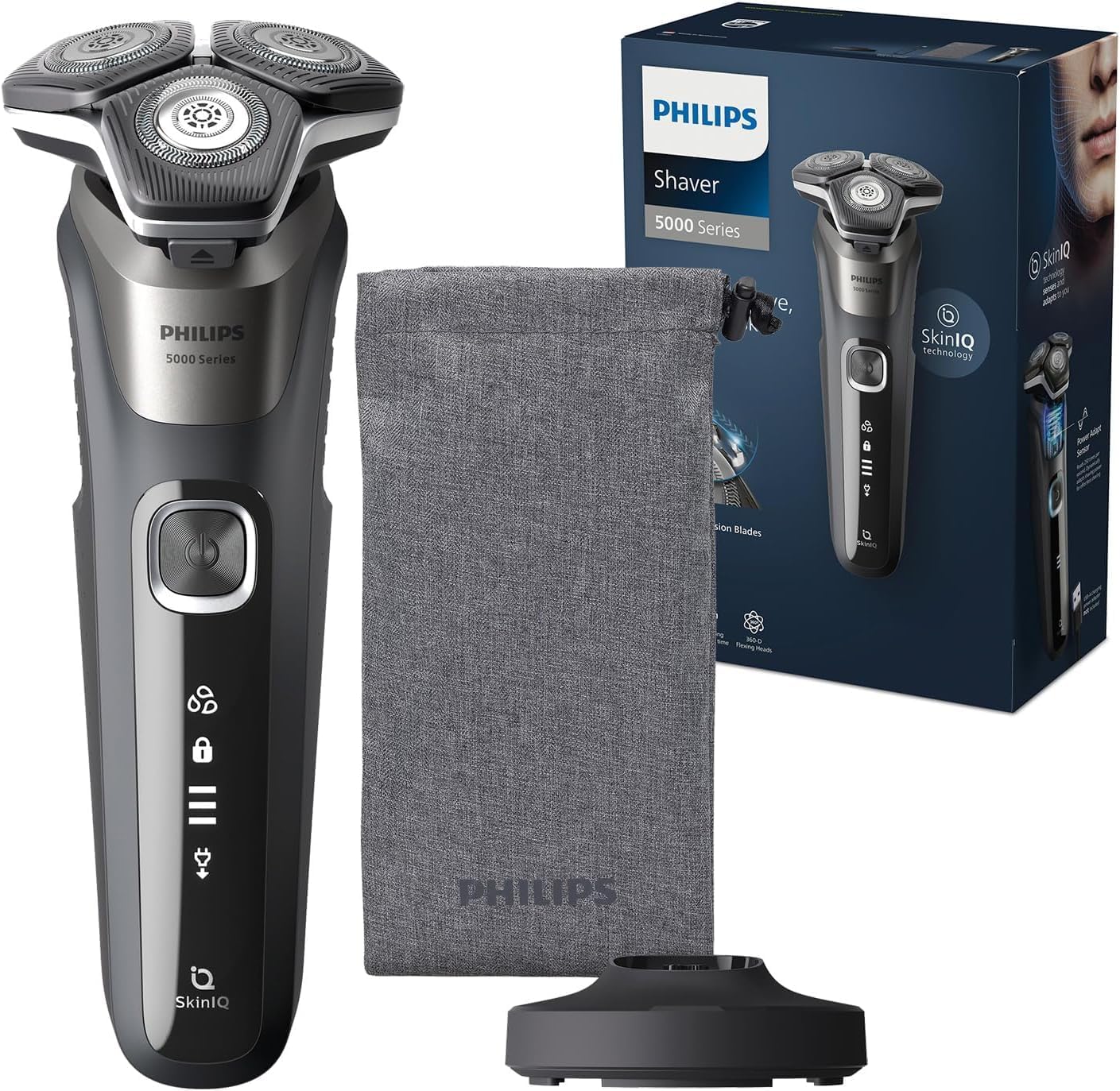 Philips Series 5000 S5887/13 – Rasoir électrique Wet & Dry
