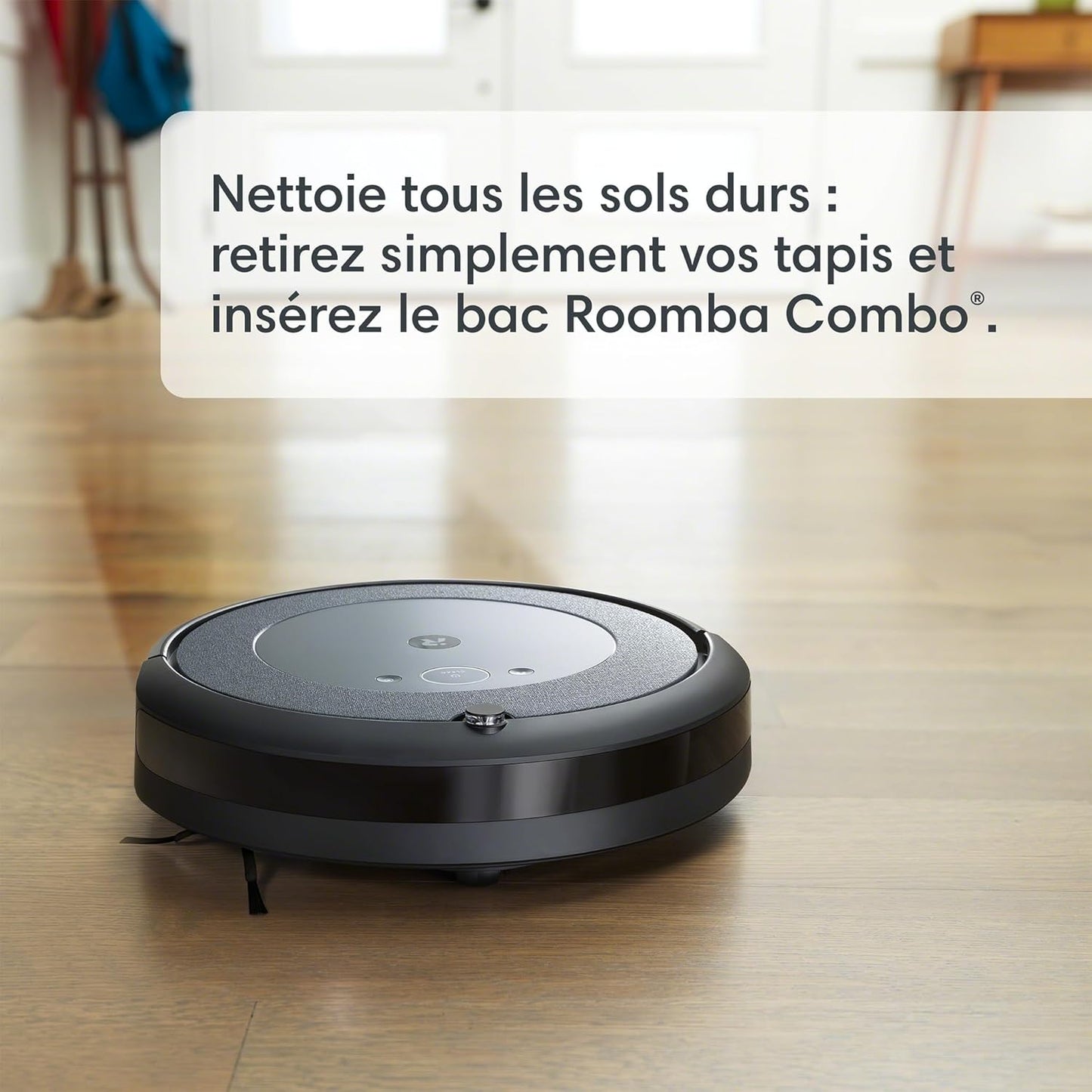 مكنسة كهربائية روبوتية iRobot Roomba Combo i5 للتنظيف الجاف والرطب