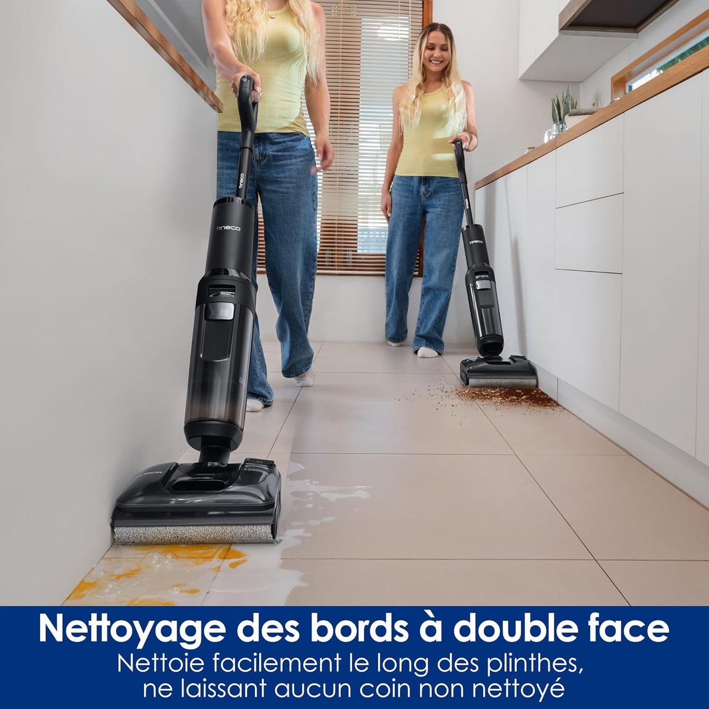 Tineco Floor One Switch S7 Stretch – Aspirateur laveur sans fil 5-en-1