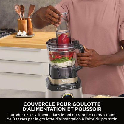 Ninja Detect Power Blender Processor Pro 3-en-1 – Mixeur 1200 W, couleur Stone Gold