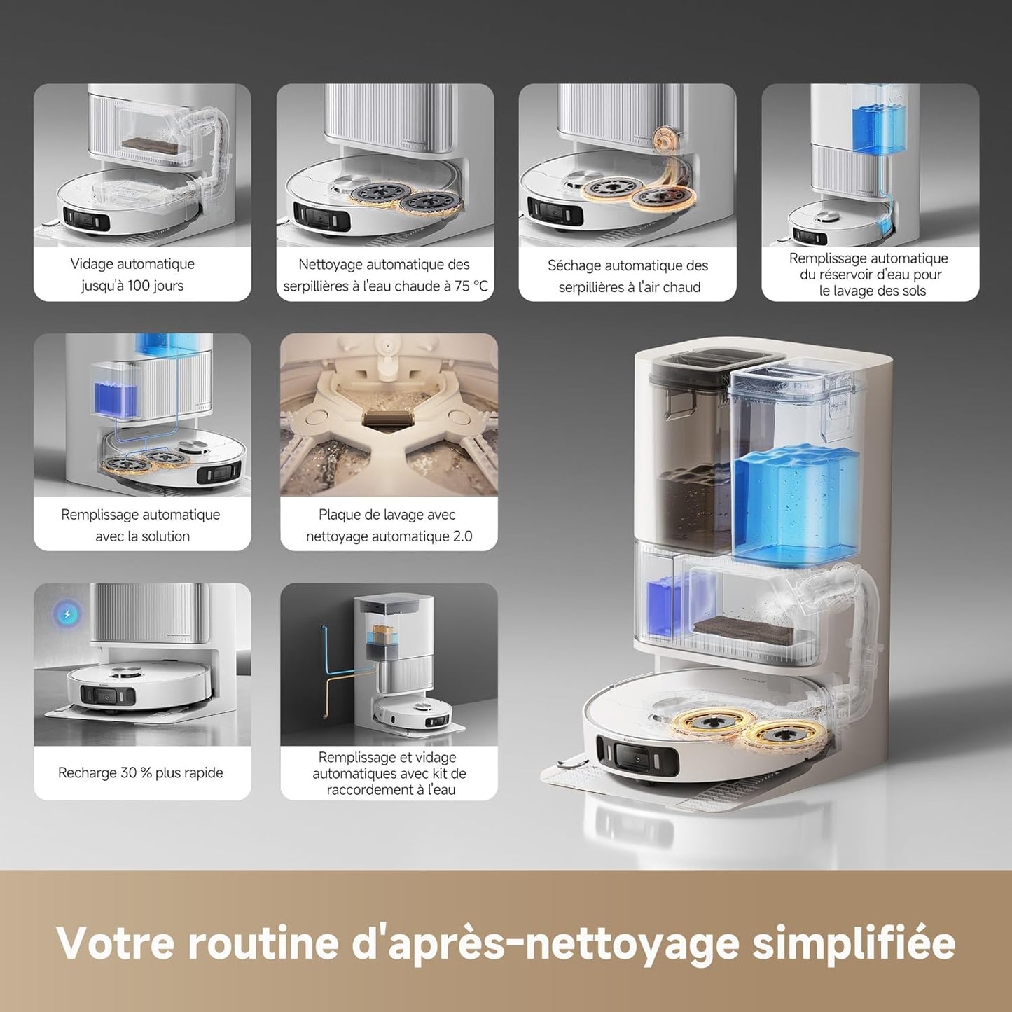 Dreame L40 Ultra AE – Robot aspirateur laveur intelligent