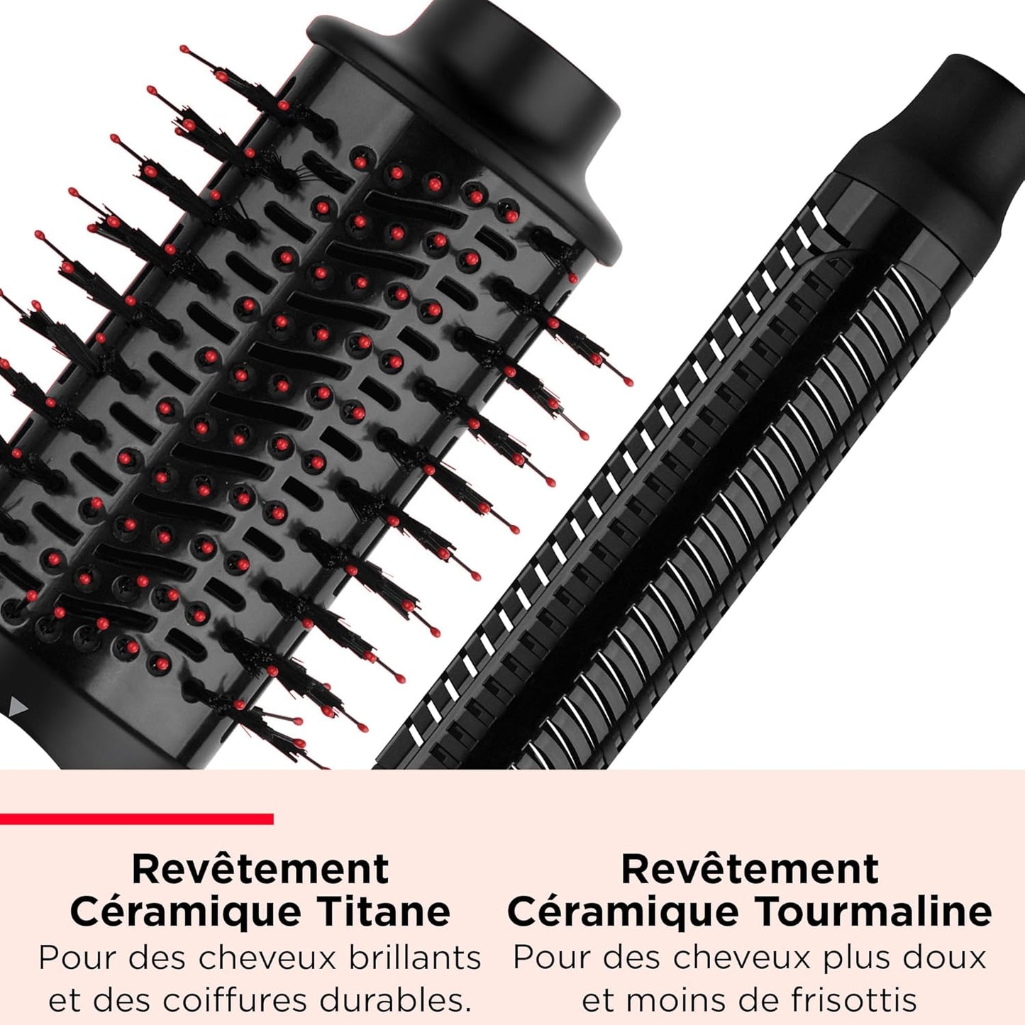 REVLON- 5-EN-1 One-Step Styler multi-usages (têtes amovibles, boucleur, sèche-cheveux, brosse volumisante, brosse coiffante et concentrateur) RVDR5370