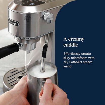 Machine à café expresso Delonghi Dedica Duo EC890.M – Argent Métal