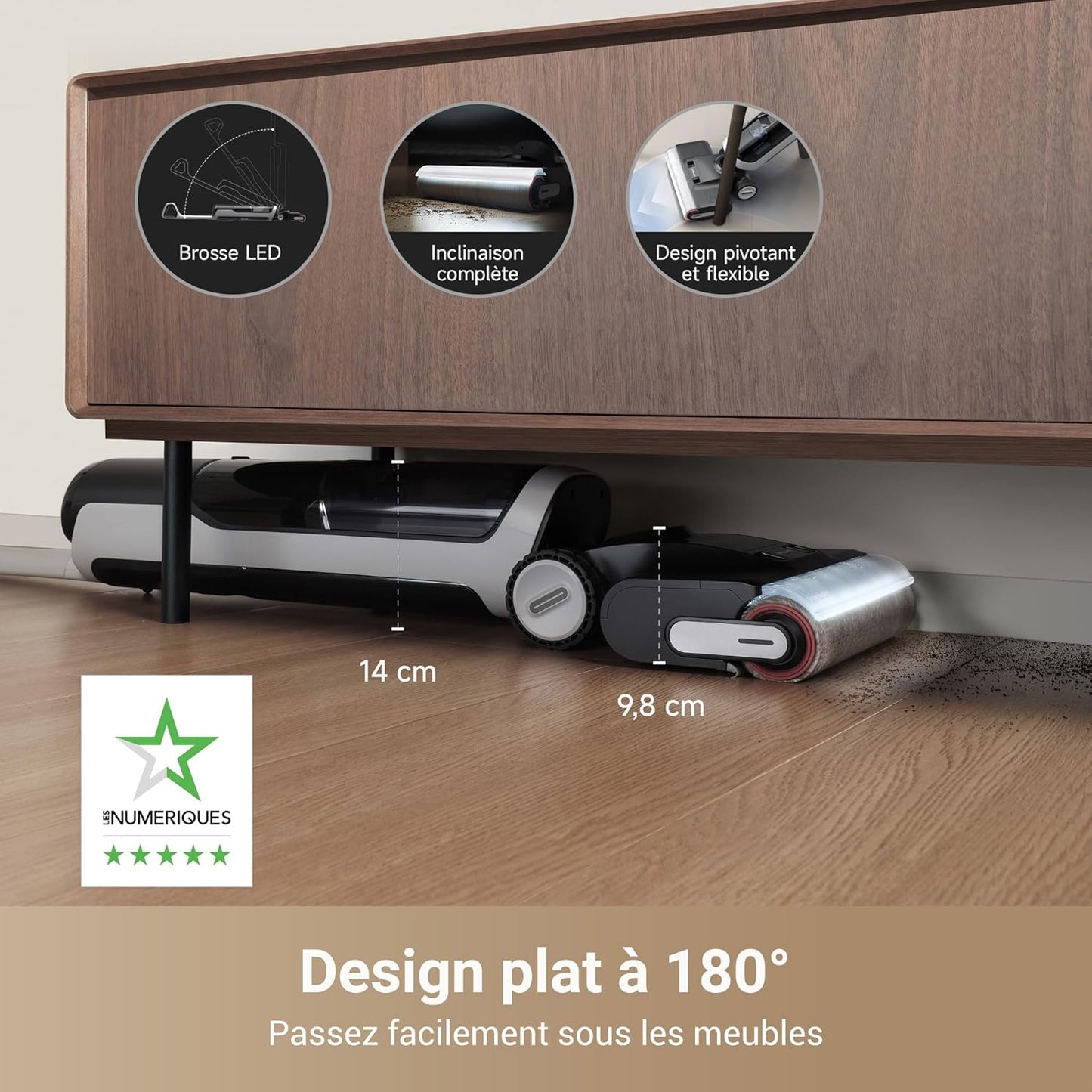 مكنسة كهربائية DREAME H14 Pro للتنظيف الرطب والجاف