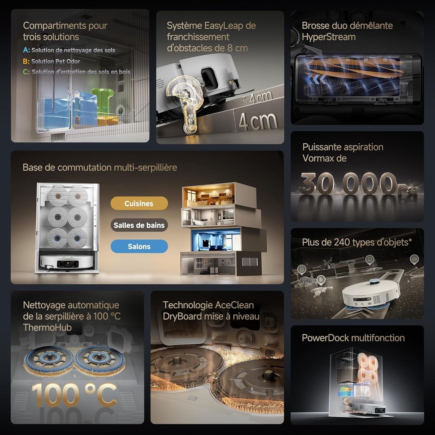 Dreame Matrix10 Ultra Robot Aspirateur Laveur