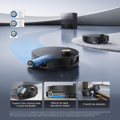 Dreame Aqua10 Roller – Aspirateur robot avec lavage AquaRoll et vidage automatique