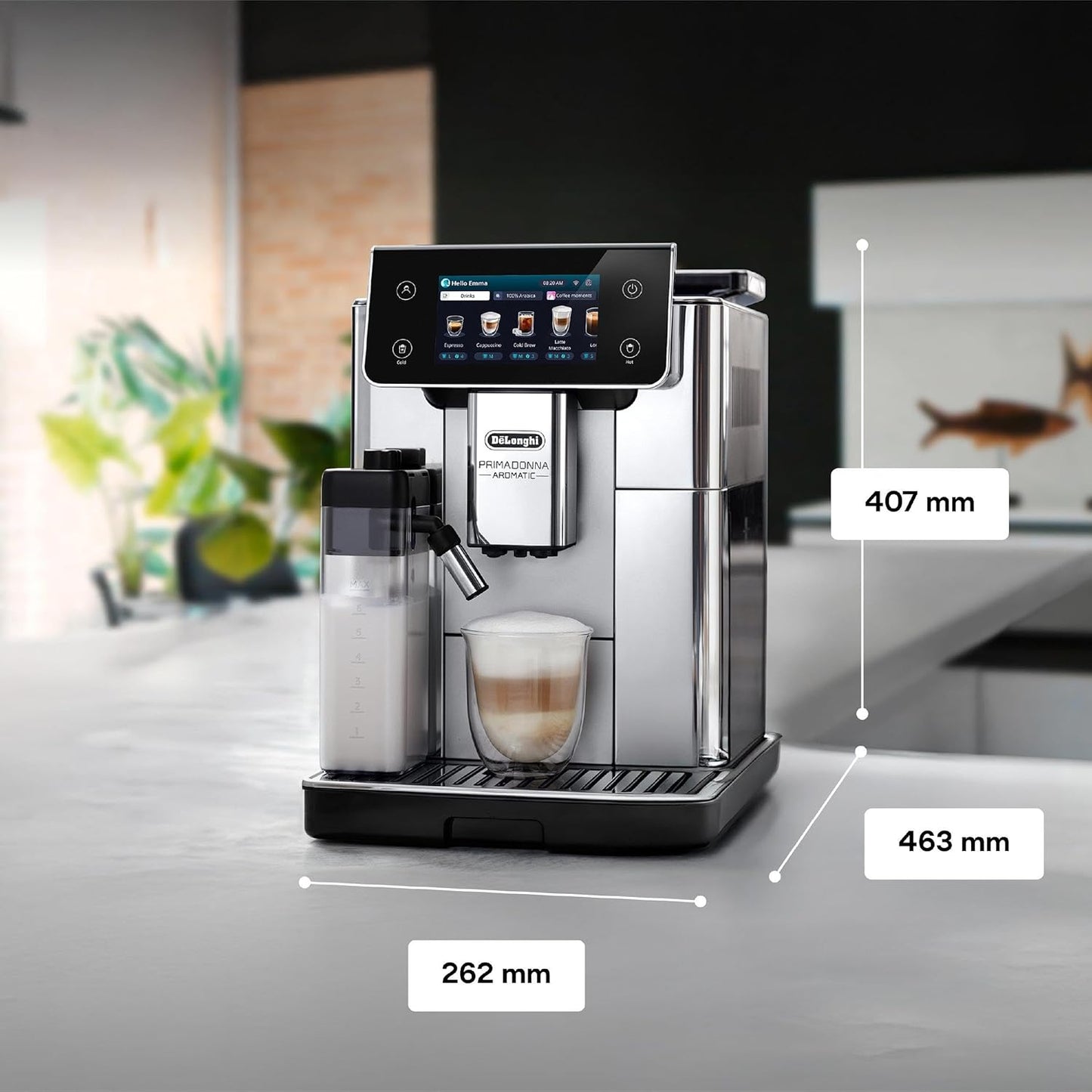 De’Longhi PrimaDonna Aromatic ECAM 630.75.TSM – Expresso broyeur automatique