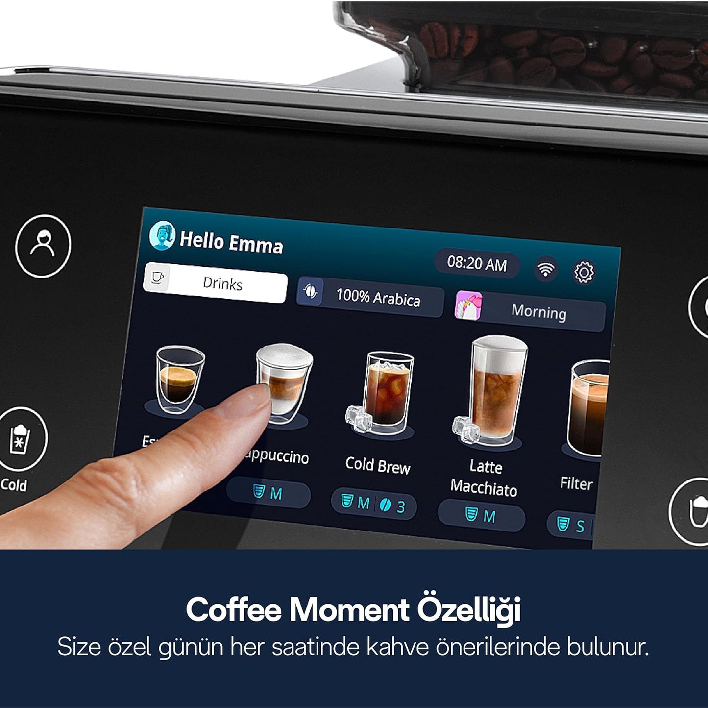 De’Longhi PrimaDonna Aromatic ECAM 630.75.TSM – Expresso broyeur automatique