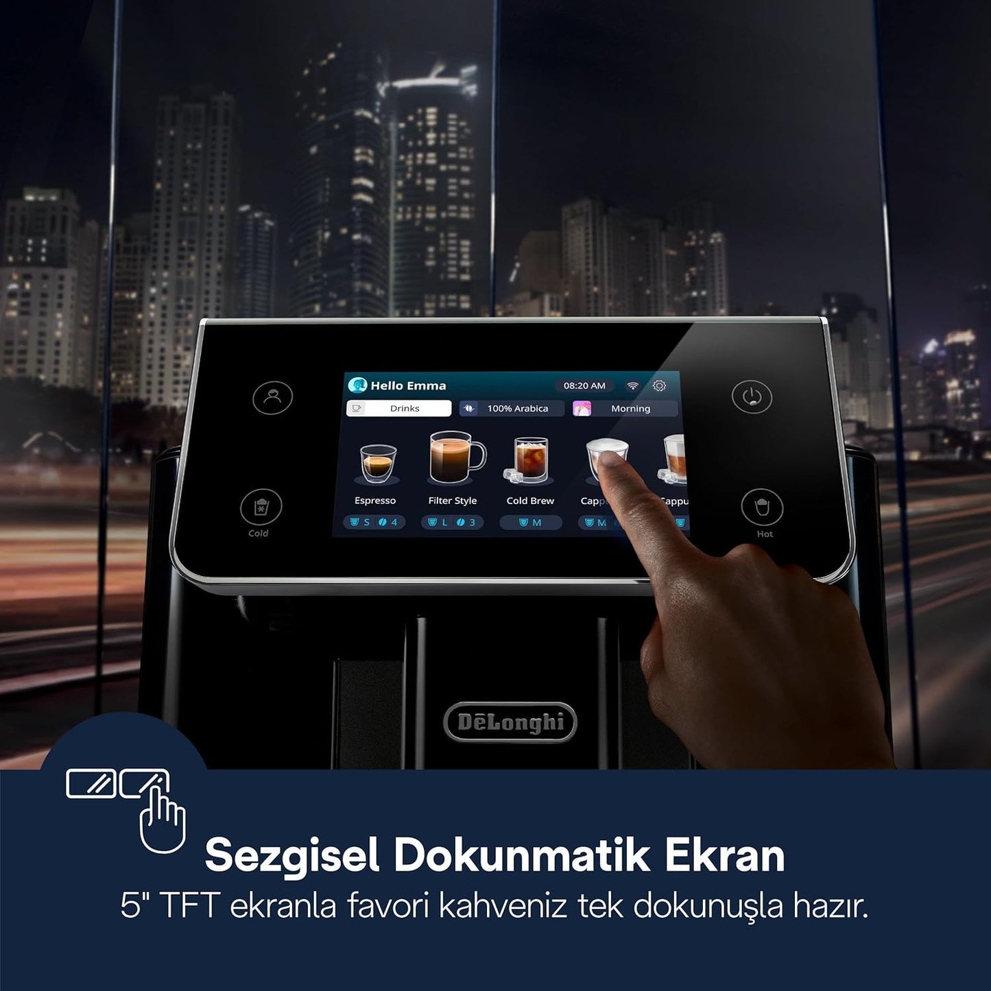 De’Longhi PrimaDonna Aromatic ECAM 630.75.TSM – Expresso broyeur automatique