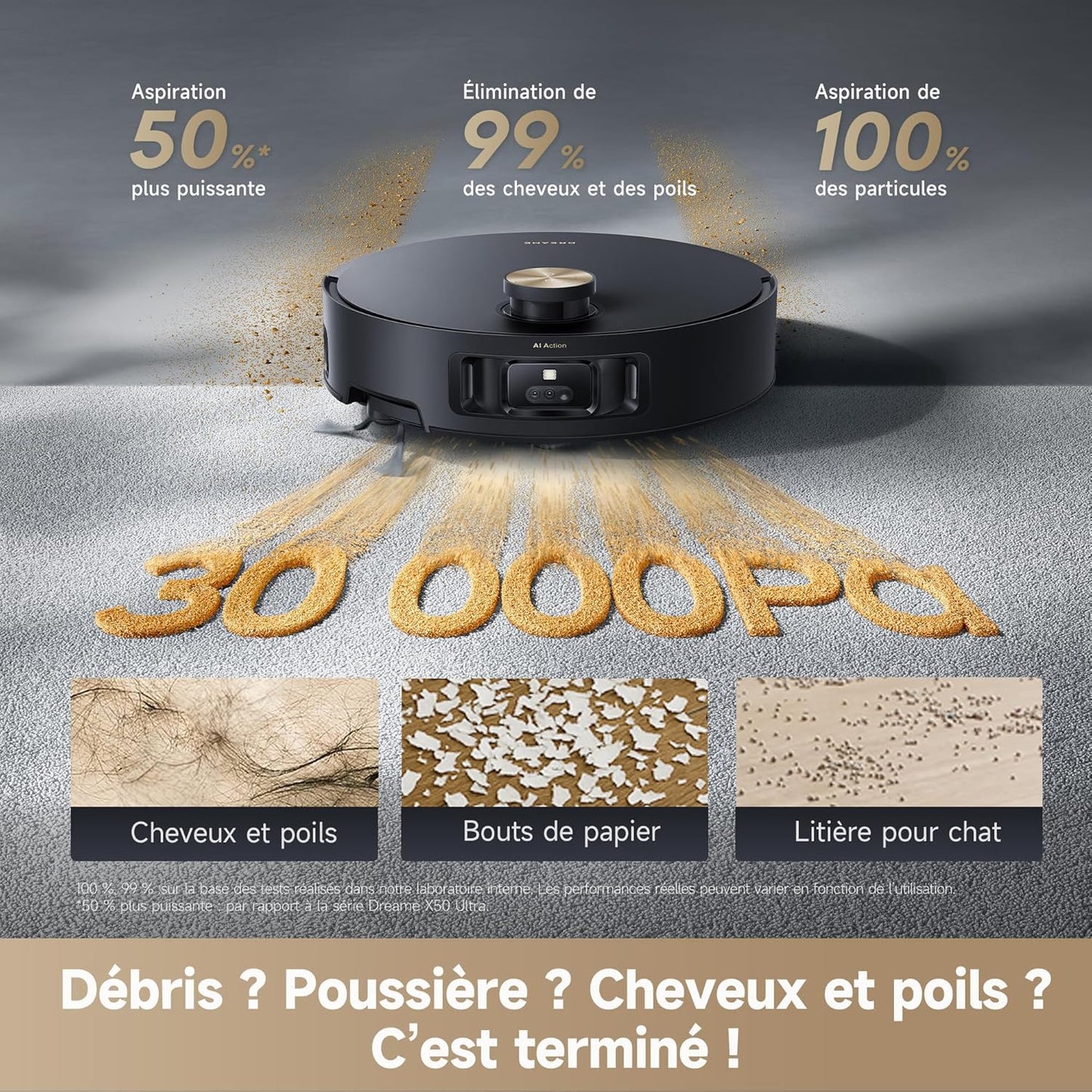 Dreame Aqua10 Roller – Aspirateur robot avec lavage AquaRoll et vidage automatique