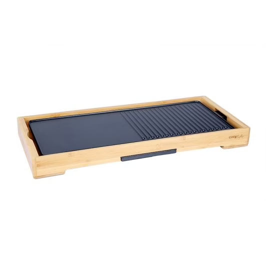 Plancha électrique Bambou COSYLIFE  67 x 30 cm, 2200 W