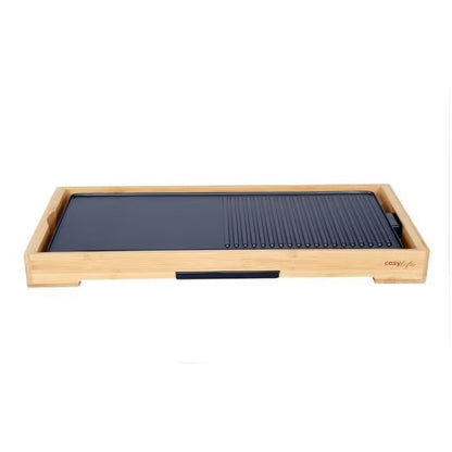 Plancha électrique Bambou COSYLIFE  67 x 30 cm, 2200 W