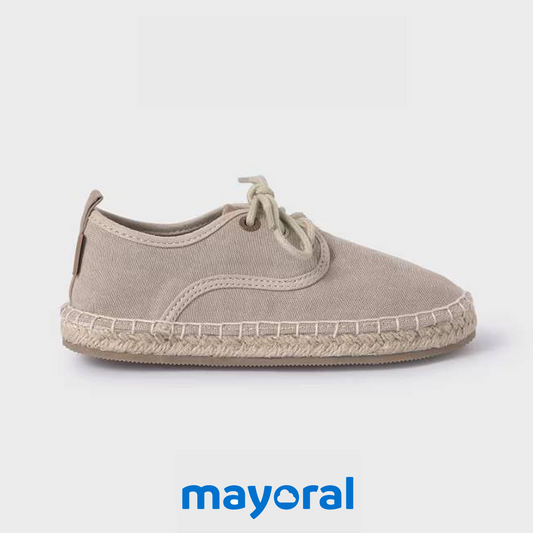 Espadrilles MAYORAL à lacets garçon beige