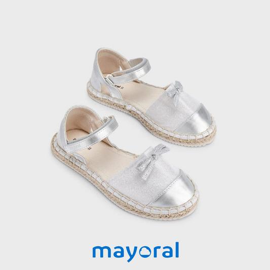 Espadrilles MAYORAL pour fille argentée
